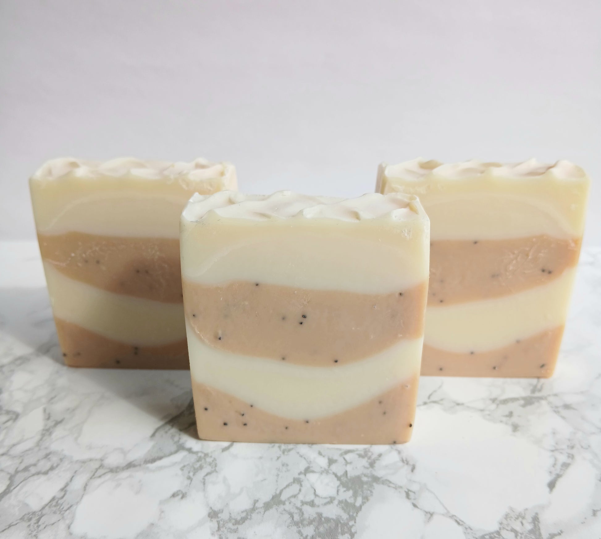 lemon poppy seed soap
