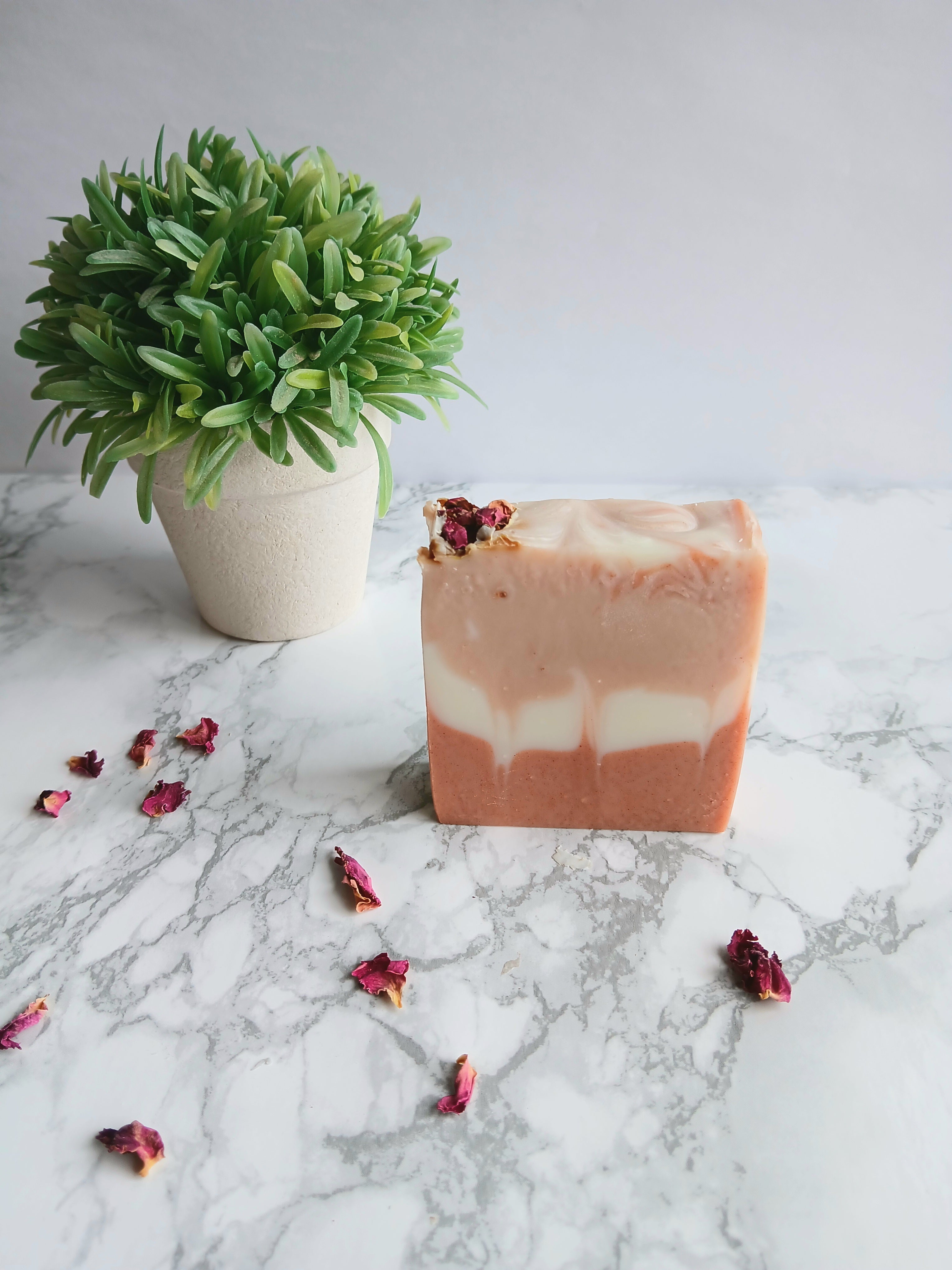Rose Ripple Soap Bar – The Pampered Blue Bee